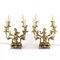Gilded Bronze Lamp with Cupids Playing Music, Set of 2 1