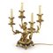 Gilded Bronze Lamp with Cupids Playing Music, Set of 2 8