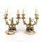Gilded Bronze Lamp with Cupids Playing Music, Set of 2, Image 3