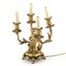 Gilded Bronze Lamp with Cupids Playing Music, Set of 2, Image 5