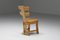 Mid-Century Modern Rustic Craftsmanship Brutalist Oak Dining Chairs, 1960s, Set of 6 3
