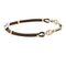 Black Diamonds on 18 Karat Gold and Leather Bracelet 2