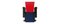 Stuhl in Rot & Blau von Gerrit Rietveld für Cassina 2