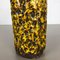 Gelbe mehrfarbige Fat Lava Vase von Scheurich Wgp, 1970er 5