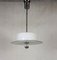 Bauhaus Style Chrome & Glass Pendant Lamp Chandelier, 1940s 1