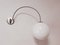 White Sphere Wall Lamp with Adjustable Arm 2