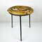 Vintage Bamboo Metal Stool, Italy, 1950s 1