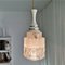 Small Danish Modern Clear Glass & White Acrylic Hanging Lamp, 1950s, Image 8