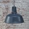 Vintage Industrial Blue Enamel Pendant Light, Image 5