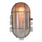 Vintage German Industrial Aluminum Striped Glass Wall Lamps from RZB, Image 2