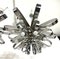 Large Mid-Century Italian Chrome Chandeliers, 1970s, Set of 2 12