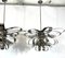 Lámparas de araña italianas Mid-Century grandes de cromo, años 70. Juego de 2, Imagen 6