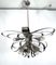 Large Mid-Century Italian Chrome Chandeliers, 1970s, Set of 2, Image 8