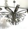 Large Mid-Century Italian Chrome Chandeliers, 1970s, Set of 2, Image 7