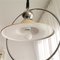 Lámpara colgante danesa moderna de metal cromado, años 60, Imagen 5
