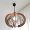 Large Mid-Century French Modern Wooden Hanging Lamp 4