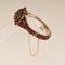 Victorian Bohemian Bangle Bracelet with Rose Cut Garnets, 19th Century 6
