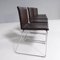 Brown Leather Dining Chair by Mario Mazzer for Poliform, Set of 6 2