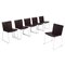 Brown Leather Dining Chair by Mario Mazzer for Poliform, Set of 6 1