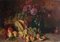 Max Ebersberg, Natura morta con garofani e frutta, XX secolo, Olio su tela, Incorniciato, Immagine 2
