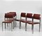 Leather & Chrome Plated Steel Dining Chairs, 1970s, Set of 6, Image 1