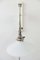 Drehbare und ausziehbare Art Deco Nickel Wandlampe mit Glasschirm, 1920er 2