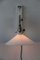 Drehbare und ausziehbare Art Deco Nickel Wandlampe mit Glasschirm, 1920er 17