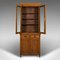 Antikes englisches viktorianisches glasiertes Bücherregal aus Eiche, 1900er 3