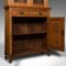 Antique English Victorian Oak Glazed Bookcase, 1900s, Image 11