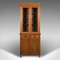 Antique English Victorian Oak Glazed Bookcase, 1900s, Image 2