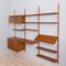 Danish Teak Wall Unit with Desk Shelf, 2 Cabinets and 8 Shelves by Preben Sorensen, 1960s 5