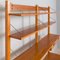 Norwegian Rival 2 Bay Teak Wall Unit with 3 Cabinets and 5 Shelves by Kjell Riise for Brodrene Jatogs, 1960s 12