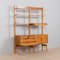 Norwegian Rival 2 Bay Teak Wall Unit with 3 Cabinets and 5 Shelves by Kjell Riise for Brodrene Jatogs, 1960s 4