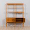 Norwegian Rival 2 Bay Teak Wall Unit with 3 Cabinets and 5 Shelves by Kjell Riise for Brodrene Jatogs, 1960s 8