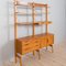 Norwegian Rival 2 Bay Teak Wall Unit with 3 Cabinets and 5 Shelves by Kjell Riise for Brodrene Jatogs, 1960s 6