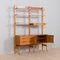 Norwegian Rival 2 Bay Teak Wall Unit with 3 Cabinets and 5 Shelves by Kjell Riise for Brodrene Jatogs, 1960s 7