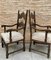 Mid-Century Spanish Colonial Carved Walnut Armchairs, Set of 2, Image 11