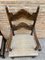 Spanische Mid-Century Colonial Armlehnstühle aus geschnitztem Nussholz, 2er Set 9