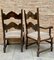 Mid-Century Spanish Colonial Carved Walnut Armchairs, Set of 2 13