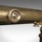 Antique English Victorian Brass Library Telescope, 1890s 8