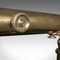 Antique English Victorian Brass Library Telescope, 1890s, Image 8