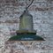 Vintage American Industrial Green Enamel & Cast Metal Pendant Lamp from Killark Electric MFG Co 6