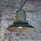 Vintage American Industrial Green Enamel & Cast Metal Pendant Lamp from Killark Electric MFG Co 5