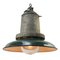 Vintage American Industrial Green Enamel & Cast Metal Pendant Lamp from Killark Electric MFG Co 2