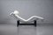 Chaise Longue LC4 avec Tissu d'Ameublement par Le Corbusier & Pierre Jeanneret pour Cassina, 1960s 1