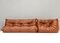 Togo Tan Leather Sofa by Michel Dacaroy for Ligne Roset, France, 1970, Set of 2, Image 6