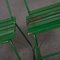 French Green Garden Set with Table and Four Chairs, 1940s, Image 12