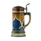 German Painted Ceramic Beer Mug, Image 1