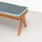 057 Civil Bench, Wood and Woven Viennese Cane with Cushion by Pierre Jeanneret for Cassina 6