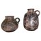 Abstract German Fat Lava Pottery Vases by Ruscha, 1960s, Set of 2, Image 1
